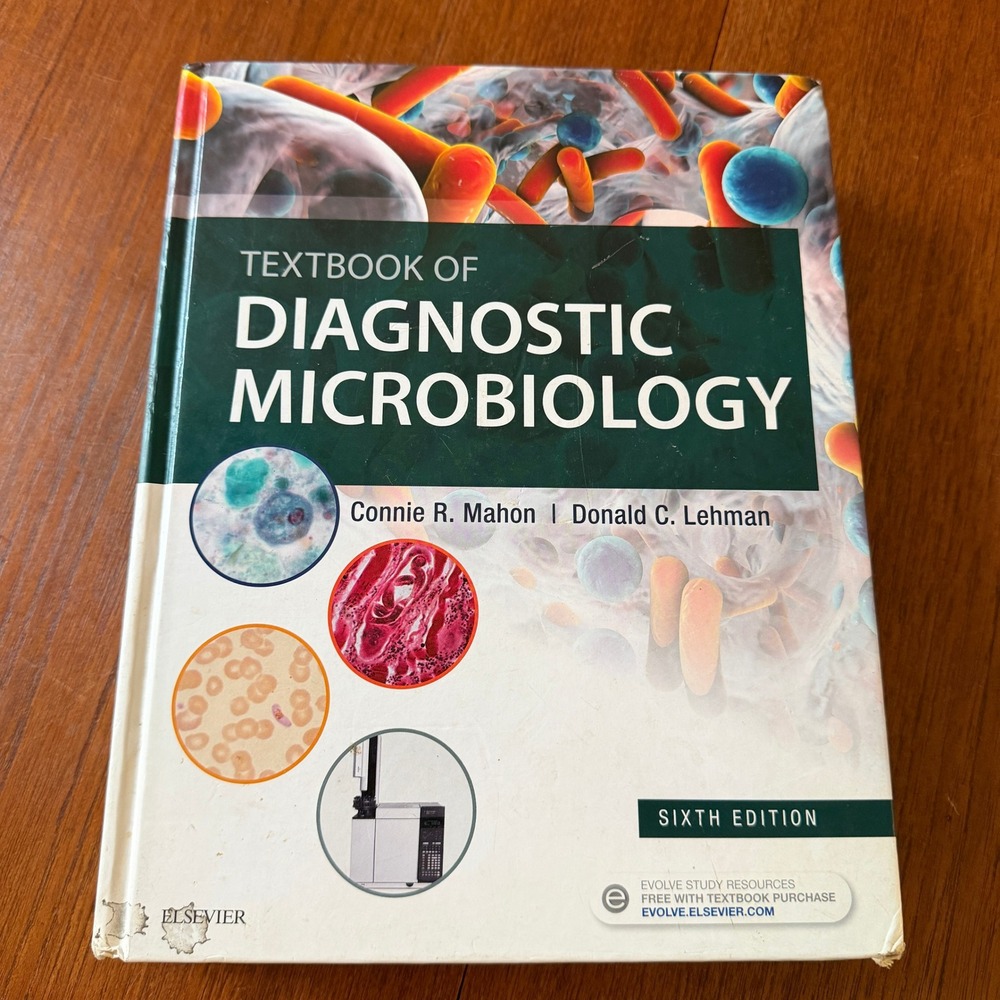 Elsevier Textbook of Diagnostic Microbiology 6th Edition Mahon Lehman Hardcover